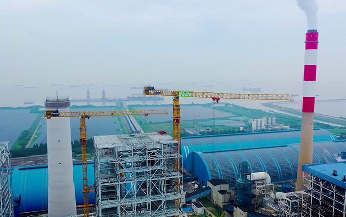 双塔合璧！华能太仓电厂项目J9集团超大塔显技巧