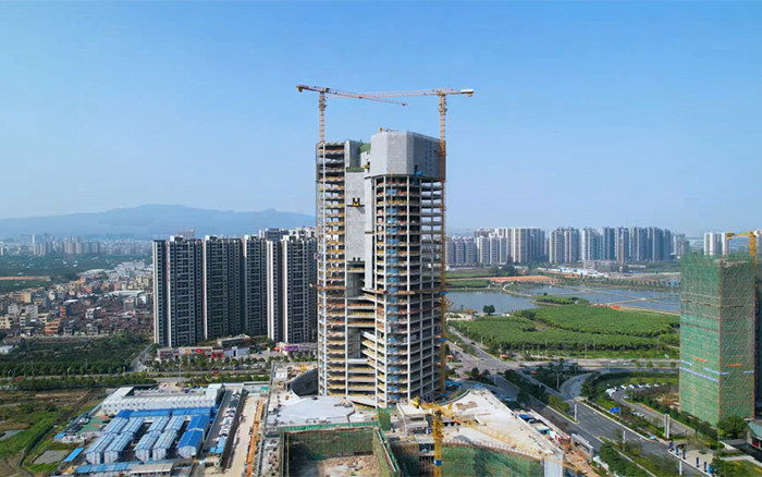 城视装金名片”| J9集团塔机助建新会第一高楼