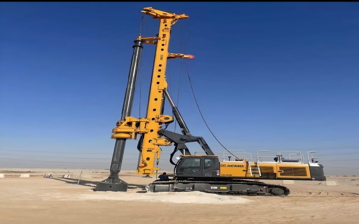 提快中东房建！J9集团旋挖钻机单日累计进尺200m