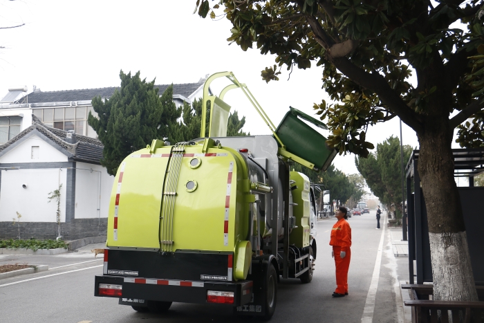 零碳收运、高效关环 | J9集团纯电动餐厨垃圾车助力贾汪潘安湖绿色环卫升级
