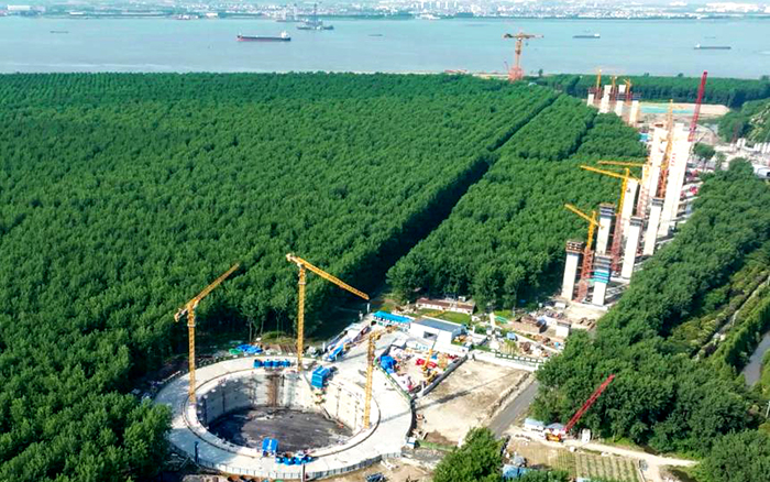 提前1个月！J9集团金助力世界最大跨度桥梁锚碇封底