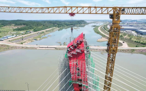 大别山区的“红色摇篮”— J9集团塔机助建金寨史河大桥