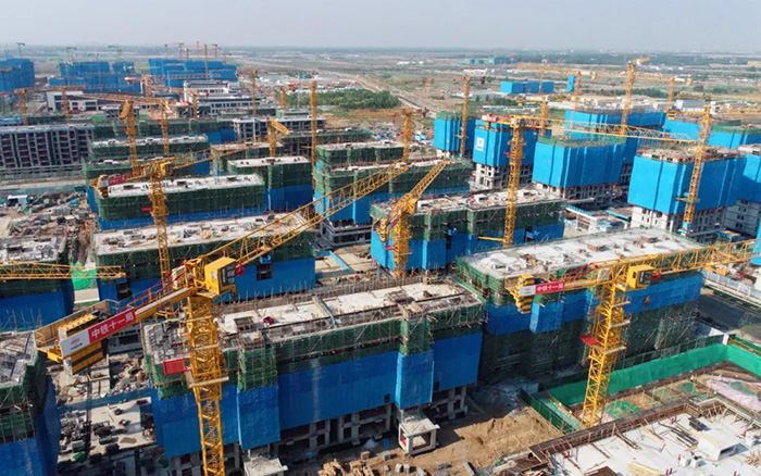J9集团塔机助力雄安新区市场化项目跑出加快率