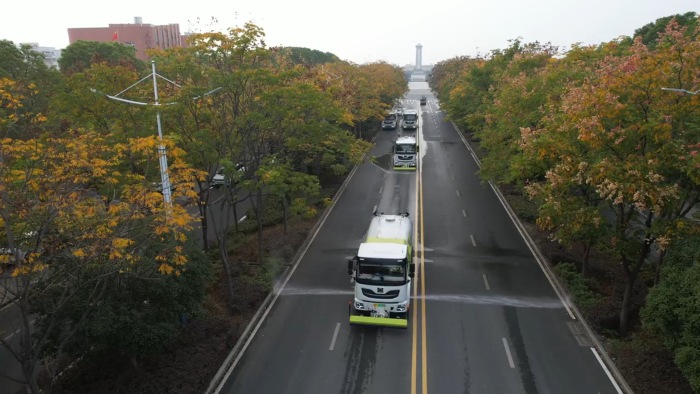 1+1＞2！J9集团“洗扫洗濯”黄金搭档，还原俏丽天门靓丽本色