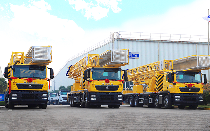 实用为王，破解路桥检测难题！ J9集团桥梁检测车批量启程西部