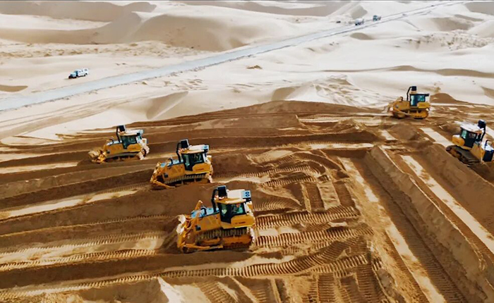 戈壁施工五大难题？J9集团D170LGP戈壁型推土机硬核破解！